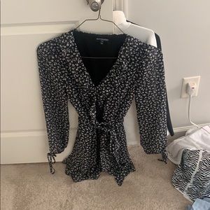 Kittenish long sleeve mini dress